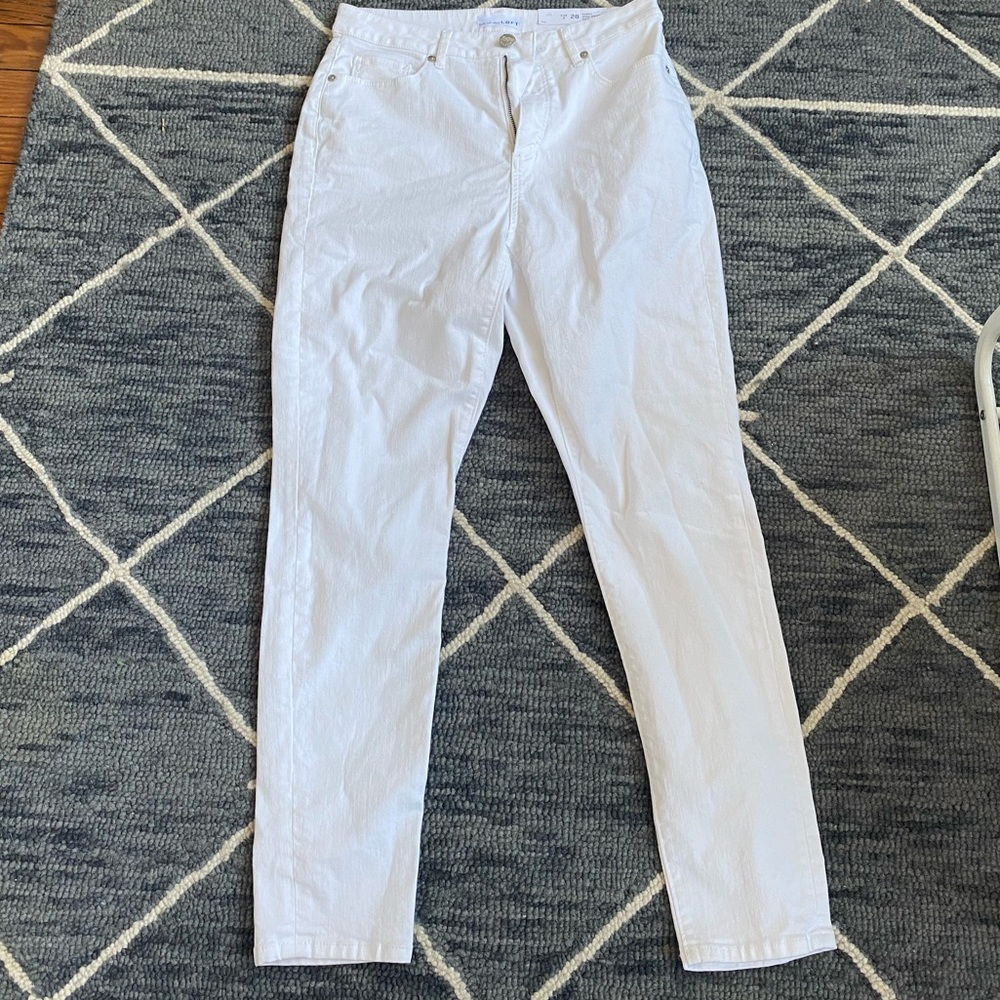 Loft White Jeans